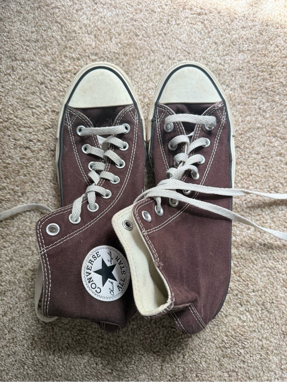 Convers Brown High Top Sneakers